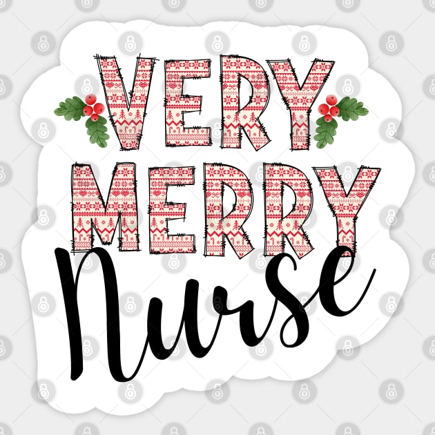 Very Merry Nurse Sticker by Curio Pop Relics